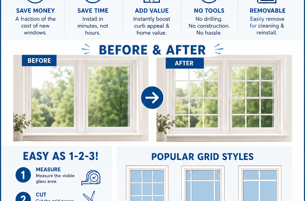 DIY Window Grids: The Complete Guide to Instantly Upgrade Existing Windows (Without Replacing Them)